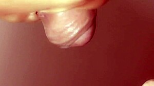 A curious Japanese stepmom sneaks a peek at her son's secret porn stash up close blowjob cumshot