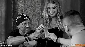 Explosive Club Threesome for Hardcore Foot Lovers!