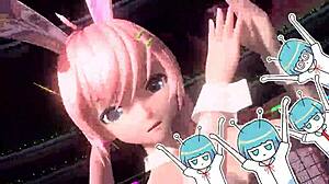 oh god megurine luka's huge tits an big ass in alien bunny costume got me so hard!!