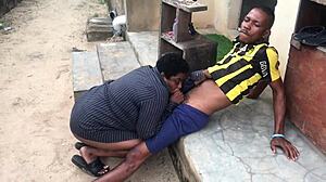 Curvy Babe Oiled Outdoor Fuck Session Goes Wrong