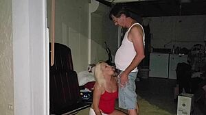 Shaved milf housewife smokes flashes nipples fucks outdoors quickie