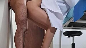 mexican doctor nataly bent over fucked on hidden cam at work