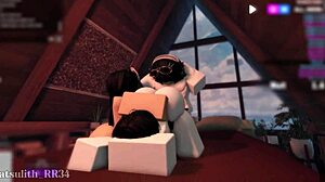 Intense Bent Over Doggystyle Threesome with Two Fans in Group Riding Session