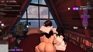 Intense Bent Over Doggystyle Threesome with Two Fans in Group Riding Session