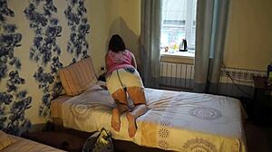 natella s ass shakes seductively in hotel room