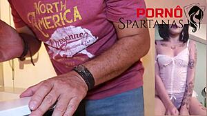 Ever Wonder Why This 18yo Brazilian Hottie Rides That Cock After Watching Mom's Porn?