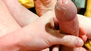 Bigdickduder Jerks Massive Wet Cock on Bed Solo