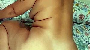 WOW, watch this redhead wife flash pussy on video call then take hubby's creampie in her slutty vagina!