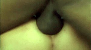 sexy milf mommy in fishnets bent over bed takes anal fingering double penetration doggystyle gaping