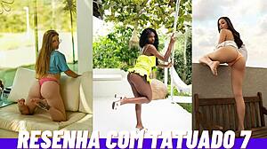 Tattooed guy reviews his wild Brazilian prostitute anal fuck fest