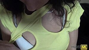 Hunter pounds slutty teen for cash in intense Hunt4k fuck