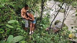 rioc catches mara the curvy latina roommate bathing her huge tits before interracial pounding