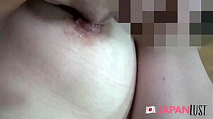 japanese teen's thick curvy ass gets deep pussy toy creampie pov