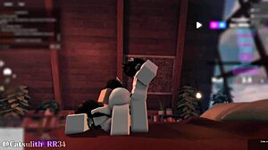 Intense Bent Over Doggystyle Threesome with Two Fans in Group Riding Session