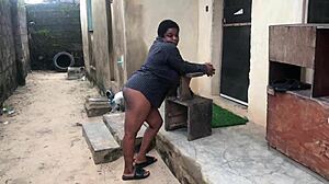 Curvy Babe Oiled Outdoor Fuck Session Goes Wrong