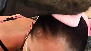 Miss Raquel's Naughty Halloween Piggy Chokes Gags Spits on Big Cock in Wet Latina Milf Cosplay