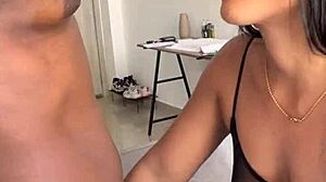 i cant stop as cute latina gf licks my nipples nonstop then sucks wild amateur fun