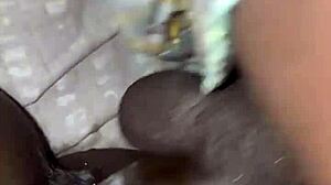 black mama ebony milf takes thick cream cum deep inside