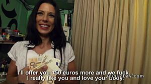 Ever banged a hot latina waitress right in the public bar like this pov pickup?