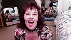 dawnskye1962 grabs dildo for dirty talk retro assplay but fails to fuck her tight asshole fully