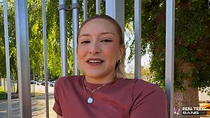 Mads flores takes dick deep while hiking outdoors flashing pierced nipples