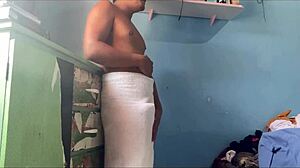 horny latina teen maid fucked shaved pussy no panties