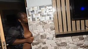 Sneaky Housewife Craves Stepson's Long Black Cock Deep in Her Fat Ass