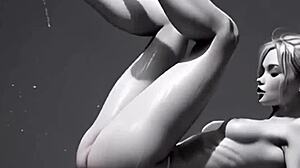 Big Ass Bent Over Takes Monster Cock Doggystyle Then Rides Squirting Hard!