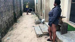 Curvy Babe Oiled Outdoor Fuck Session Goes Wrong