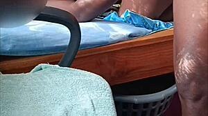 Real African Couple Delivers Massive Cumshot On Sheer Fabric Full Clip