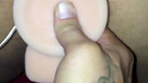 yo check this hot bbw latina gf's phat ass bent over for bf's thick dildo pussy fuck