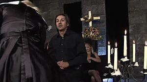 Sister Mary Anne Rides Monster Cocks in Priest Orgy Creampie Facial Cure Doggystyle Blowjob