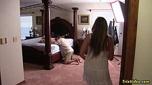 Step Mommy Lick Shaved Babysitter Pussy Missionary Orgasm Pierced Nipples Closeup Muff Diving