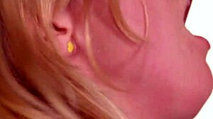 he bends her over pounding shaved pussy doggystyle but penny flips for tit cumshot