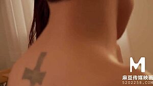 sexy asian teacher su yu tang licks big tits ass in classroom orgy!