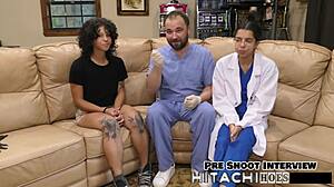 fuck school nicole luva masturbates hairy pussy closeup with vibrator moaning to orgasm backstage