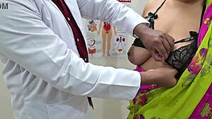 horny doctor fucks patient's big tits in hospital