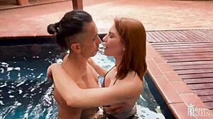 Giving Friend Liu Hot Public Fuck in Garden Outdoor Spot with Roommate Wife