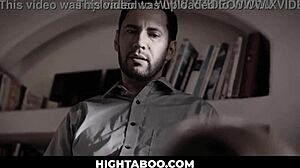 Sexy petite amateur teen's small tits bounce as psychologist's big cock fucks hardcore