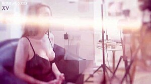 BRITISH 18YO GAGS ON COCK FOR FIRST CUMSHOT FACIAL IN LINGERIE
