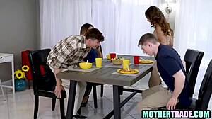 Stepmoms Swap Sons For Taboo Group Fucking