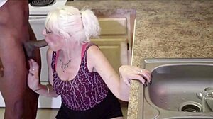 My heart races watching this slutty milf devour that huge bbc