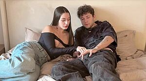 rough fuck stranger after her tits tease on date