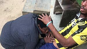 Curvy Babe Oiled Outdoor Fuck Session Goes Wrong