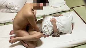 japanese hotel housewife makes out passionately after hot springs fingering session