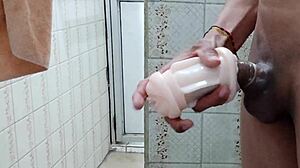 I pound sex toy wildly fantasizing sister-in-law's rich mouth craves more!