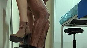 mexican doctor nataly bent over fucked on hidden cam at work