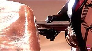 inexperienced blonde learns anal big cock bent over doggy cowgirl riding strapon group threesome