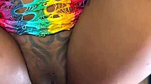 hawt ebony big booty bitch slurps bbc before sloppy creampie pounding