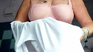 i can't stop watching oma fuck her hairy pussy with that toy every night